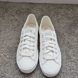 Keds Women's White Lace Sneakers